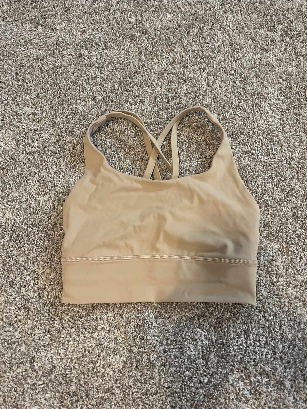 lululemon athletica Crisscross Light Tan Sports Bra